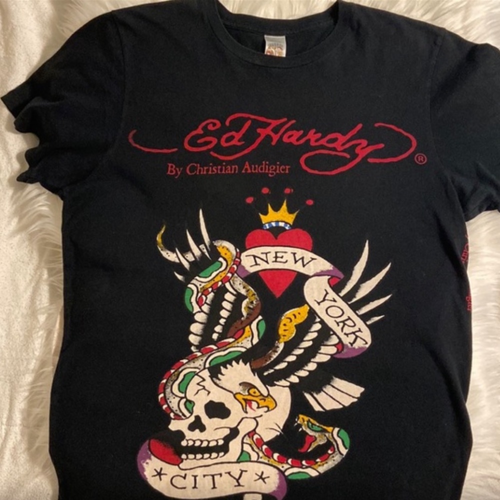 Y2K Ed Hardy tee shirt 00s designer Men’s (M)